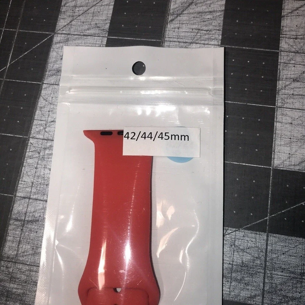 Replacement Silicone Sport Band Fits Smart Watch 42/44/45 Red